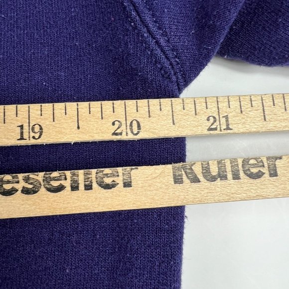 Champion Spring Hill Badger Alabama Sweatshirt Adult Small Purple Faded Crewneck - Picture 13 of 14